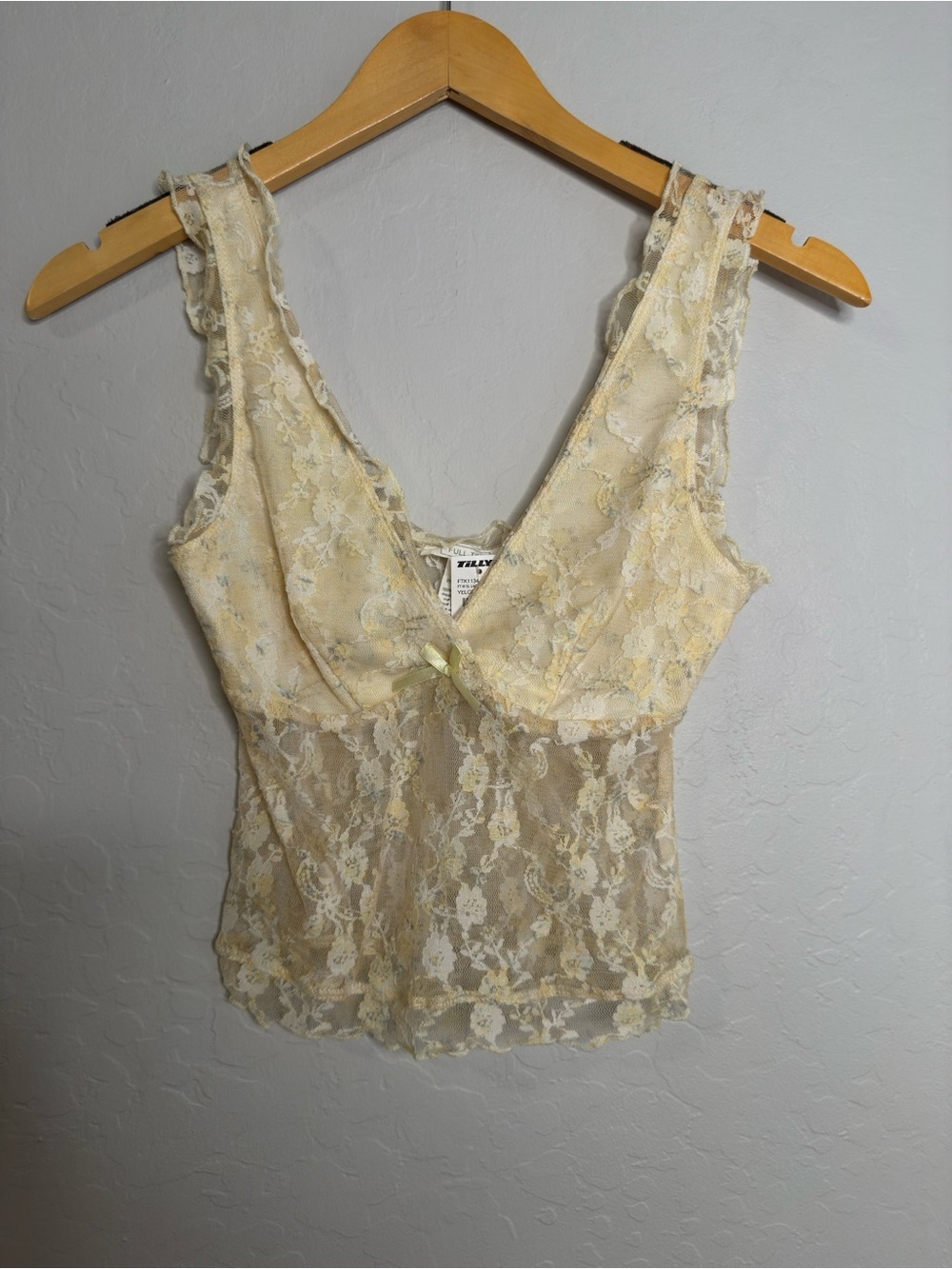 FULL TILT Lace Print Womens Cami Size Small - Picture 4 of 8